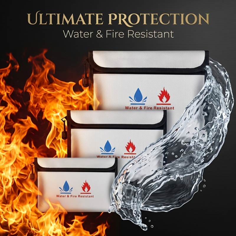 Fire Safe Document - Vuur- en waterdichte documententas, opbergtas met