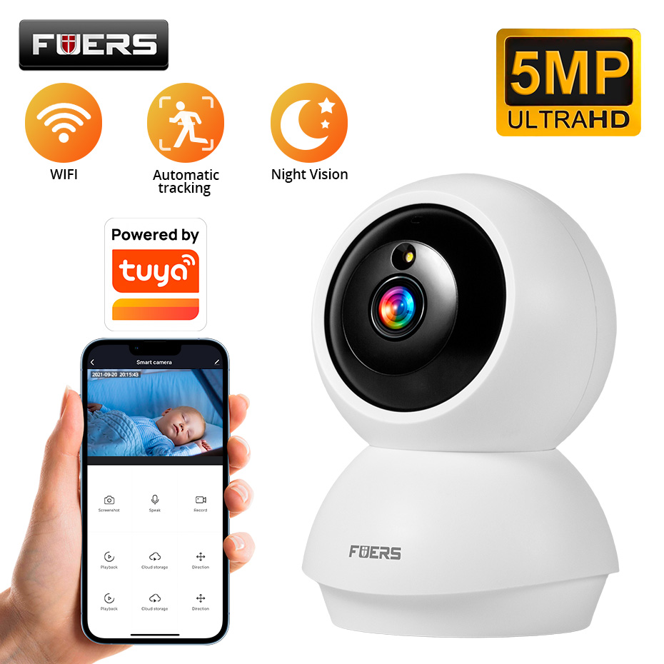 Eufy Camera E220 - Fuers 5MP WiFi-camera werkt met Tuya